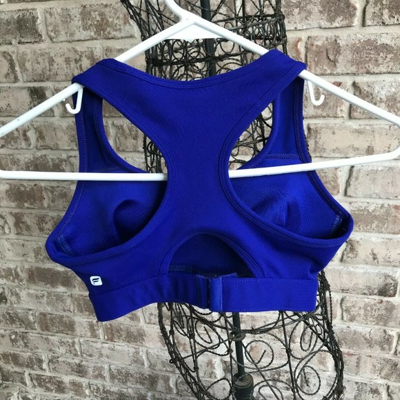 Fabletics Sylvia Sports Bra Size XXS Racerback Sapphire Blue High Impact - Picture 4 of 11
